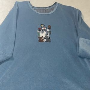 Soft velour or fleece Christmas 🎄 Top size 2X